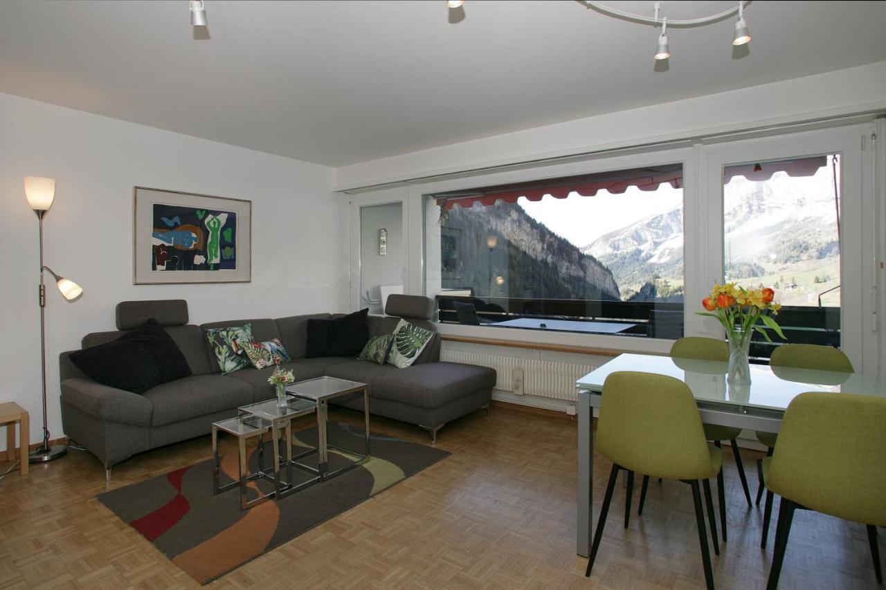 Apartments Haus Quelle Leukerbad Luaran gambar