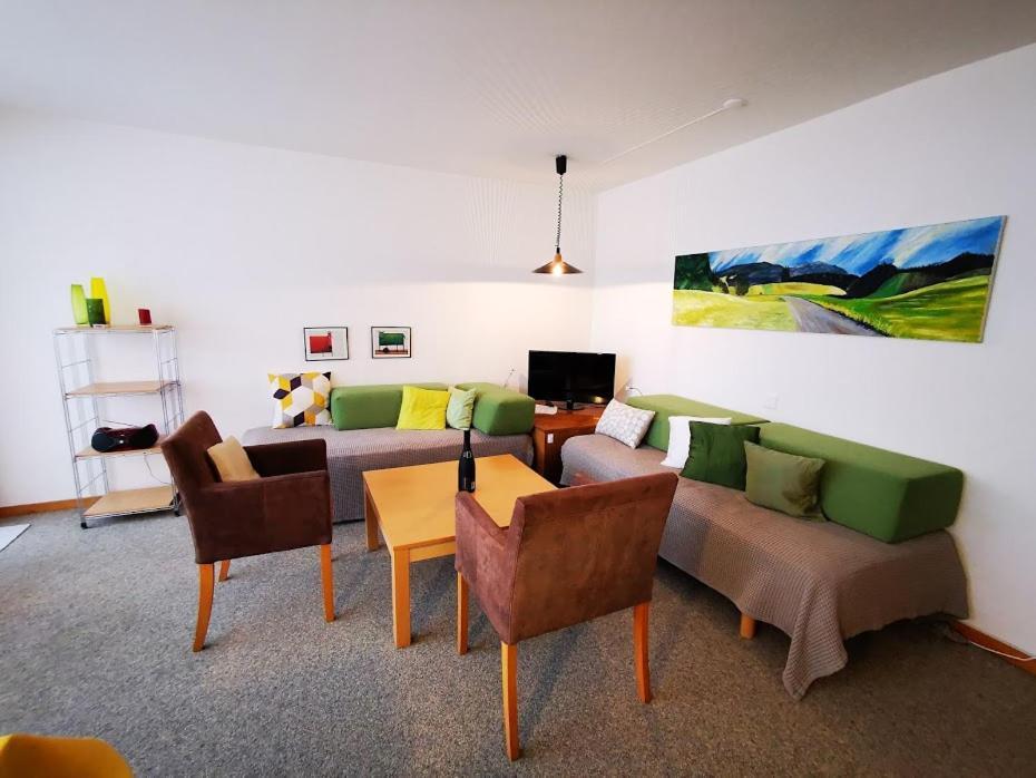 Apartments Haus Quelle Leukerbad Luaran gambar